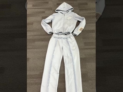 कस्टम Y2K कट हूडी और sweatpants दो टुकड़ा सेट महिलाओं